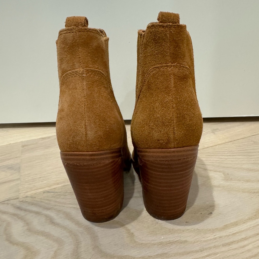 Marc Fisher Suede Tan Boots With 3 In Block Heel,… - image 5